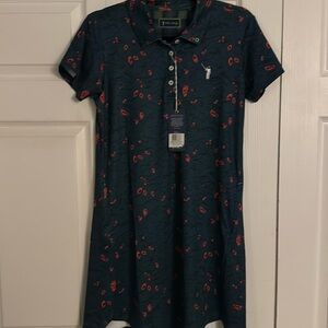 NWT Med William Murray 25,000 Bulbs Polo Dress